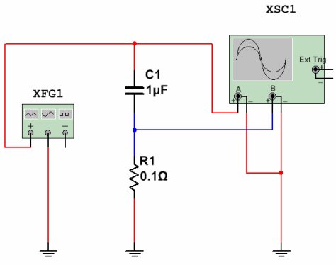 Измерение тока через конденсатор