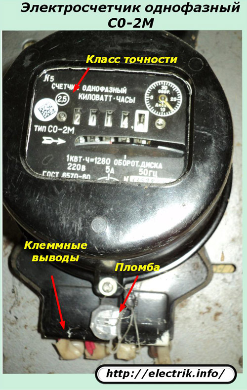 Электросчетчик однофазный СО-2М