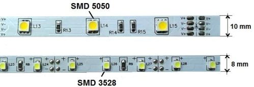 Ленты со светодиодами SMD5050 и SMD3528