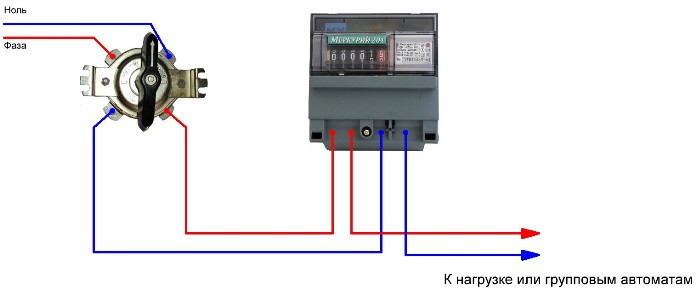 Схема подключения пакетного выключателя в электрощите