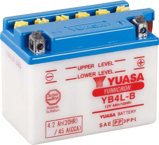 винцово-кислотный аккумулятор Yuasa YB4L-B