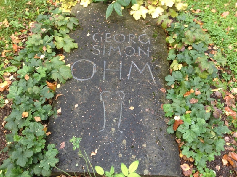 Надгробная плита Георга Симона Ома