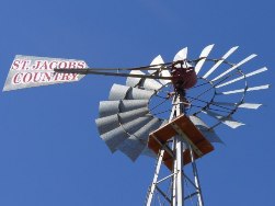 Ветряные мельницы Halladay и Jacobs на американских равнинах