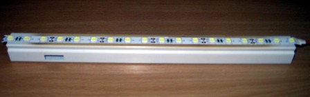 Общий вид самодельного светодиодного светильника