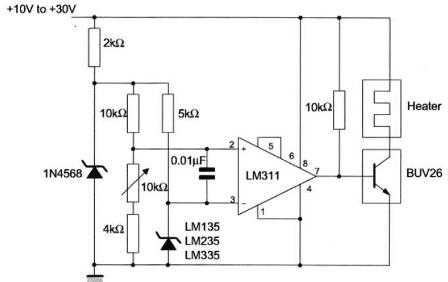 Схема подключения датчика LM335