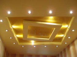 Монтаж светильников на натяжных и подвесных потолках
