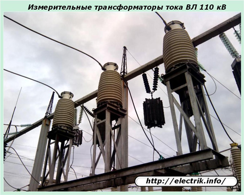 Измерительные трансформаторы тока ВЛ 110 кВ