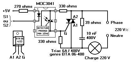 Управление симистором с помощью микроконтроллера