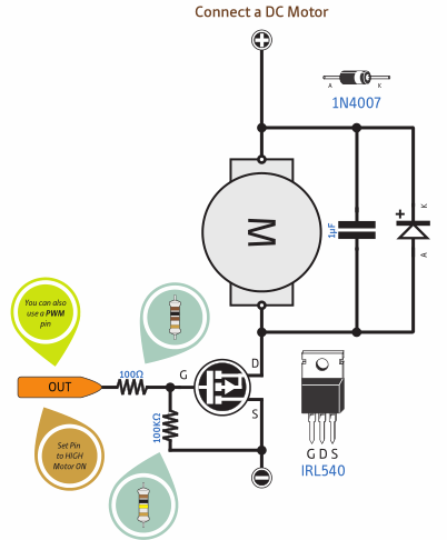 Схема подключения электродвигателя