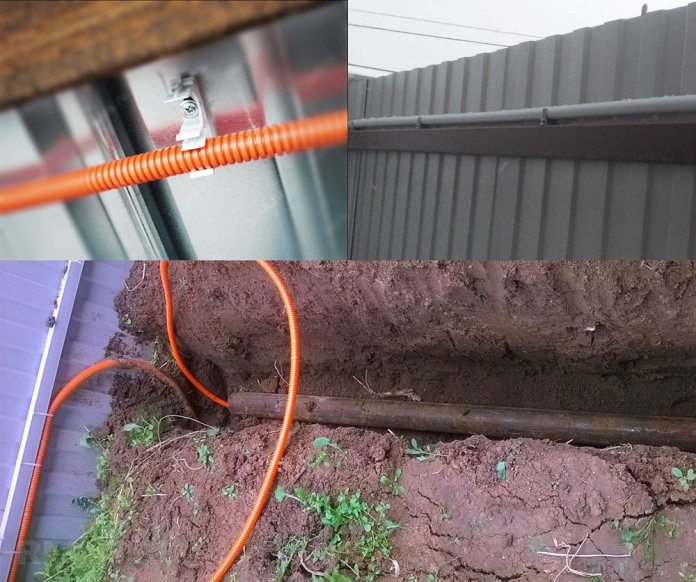Прокладка кабеля на тросе - монтаж и установка кабеля к дому и гаражу