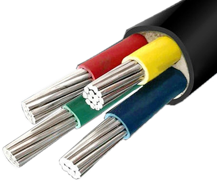 Электрический кабель с алюминиевыми жилами
