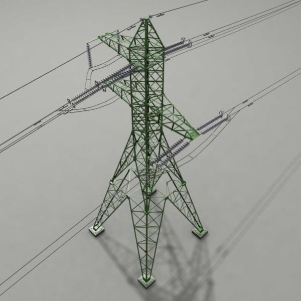 Модель металлической опоры взоздушной линии электропередачи