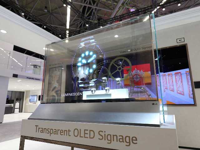 Дисплей LG Transparent OLED