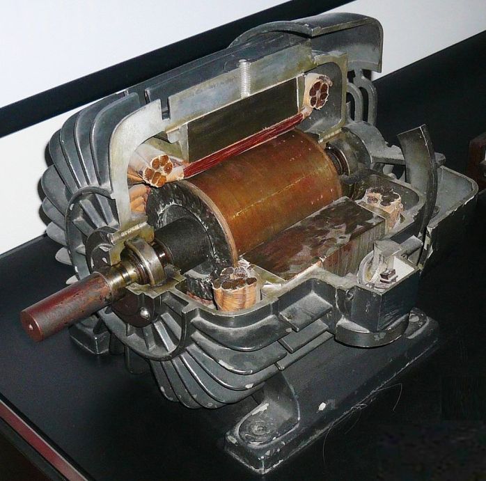 Конструкция трехфазного асинхронного двигателя