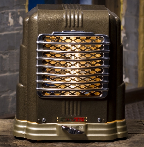 Старинный портативный электрический обогреватель Arvin в стиле ар-деко конца 1940-х годов 